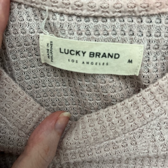 Lucky Brand Soft Pink Knit Top - Picture 2 of 2
